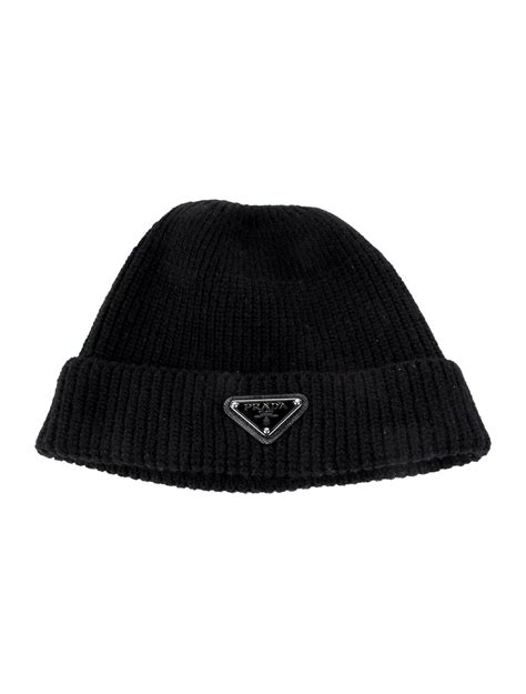 prada beanie black|prada fur hat.